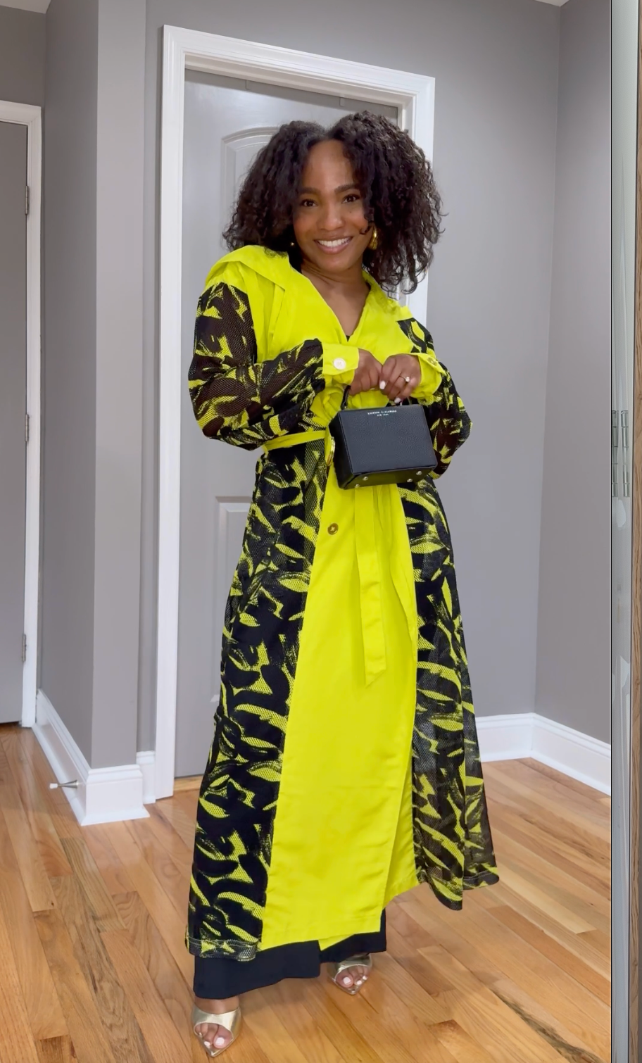 Lime Punch Green Mesh Trench Coat – Pardon My Fro